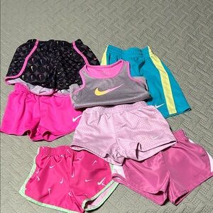 Nike Kids Pink and Teal Athletic Set